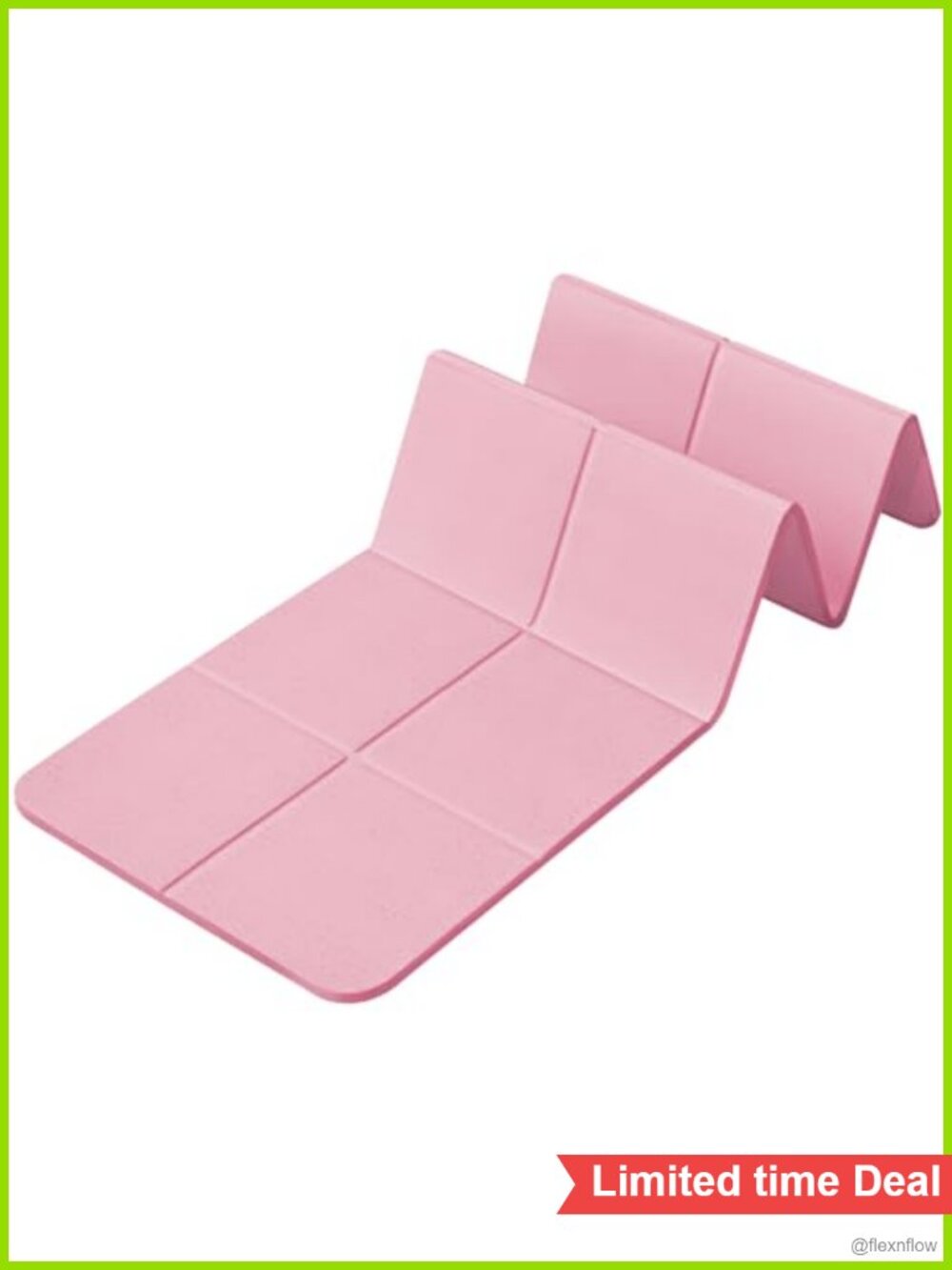 Foldable Travel Yoga Mat 8mm Thick Non-Slip Pilates Exercise Mat